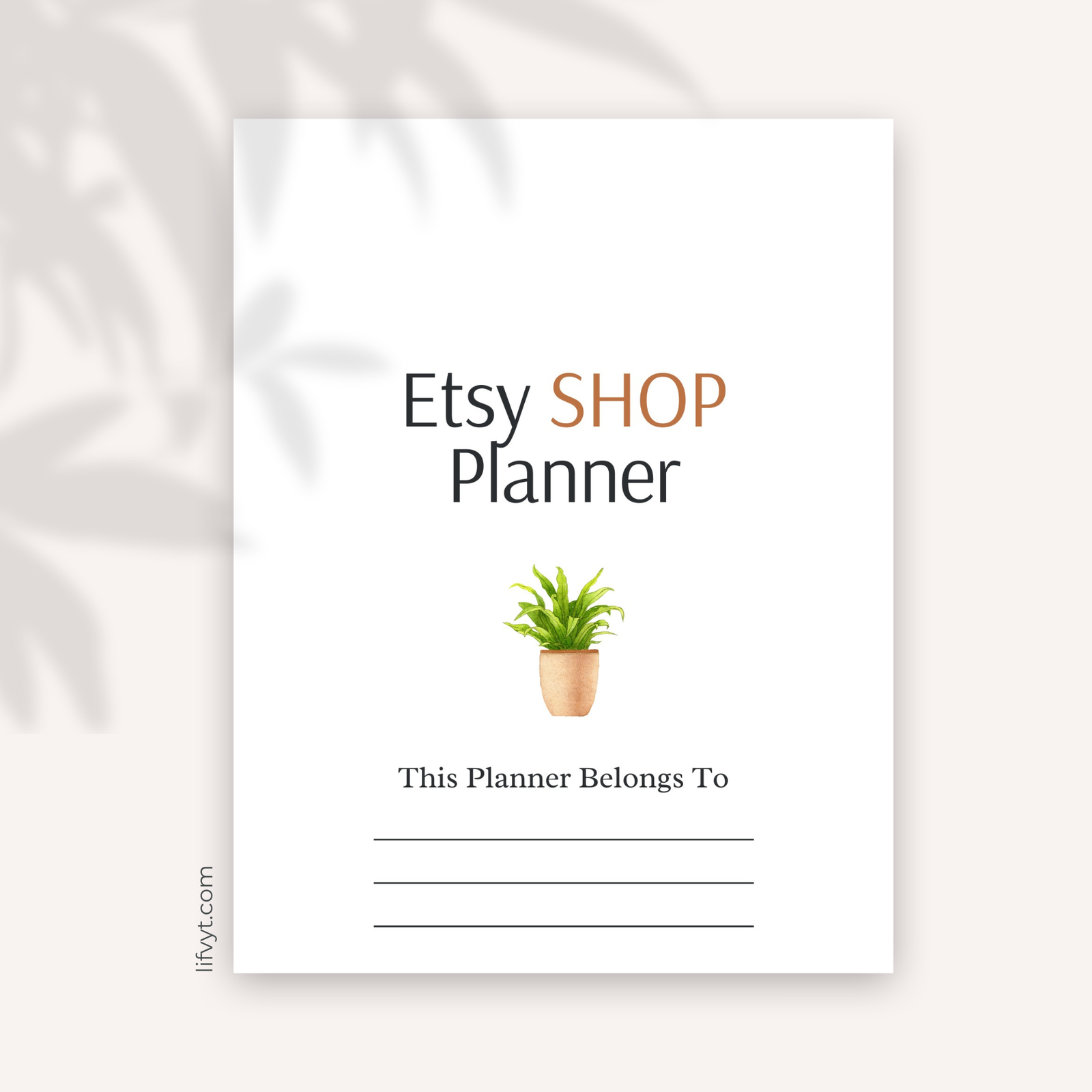 Etsy Shop Planner