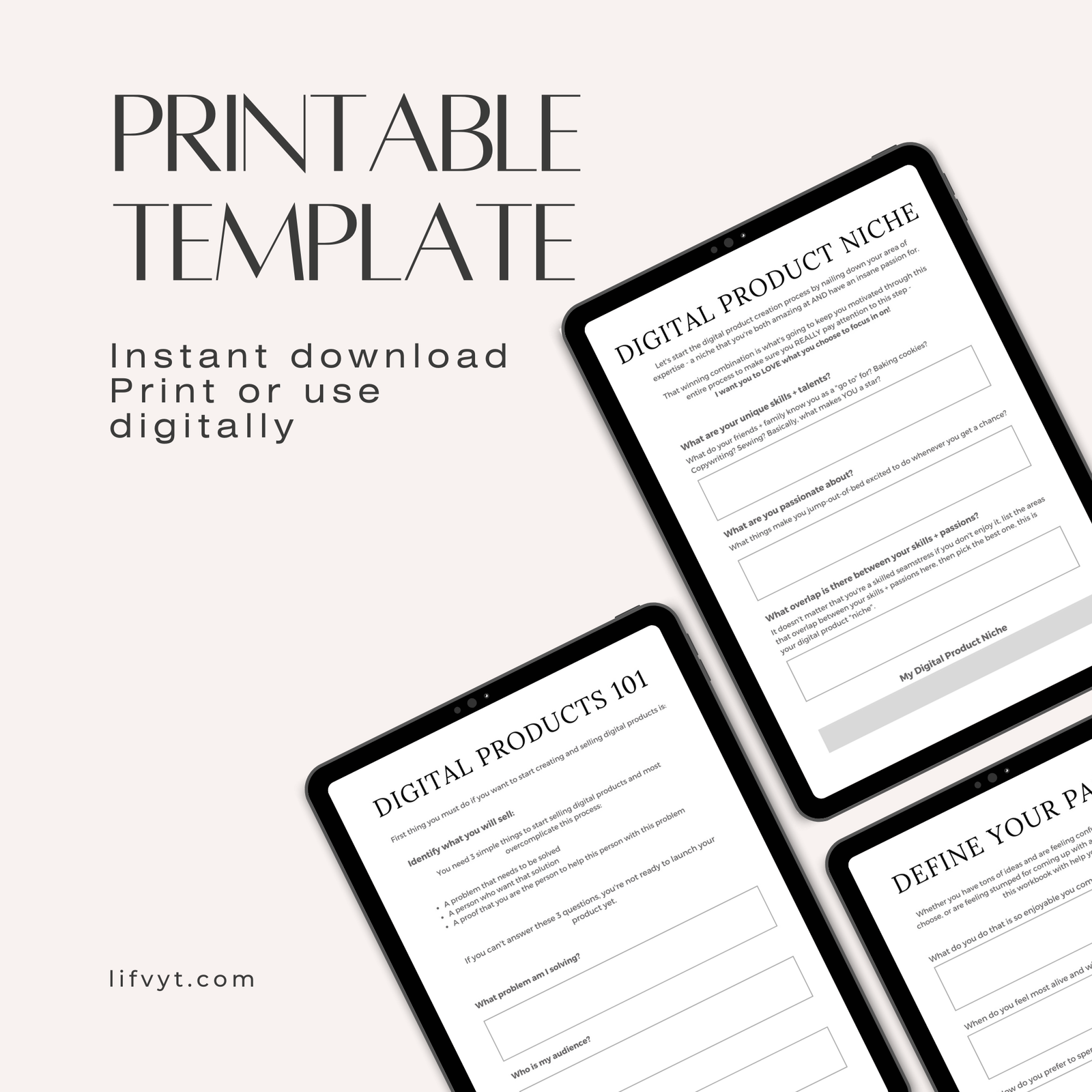Digital Product Planner