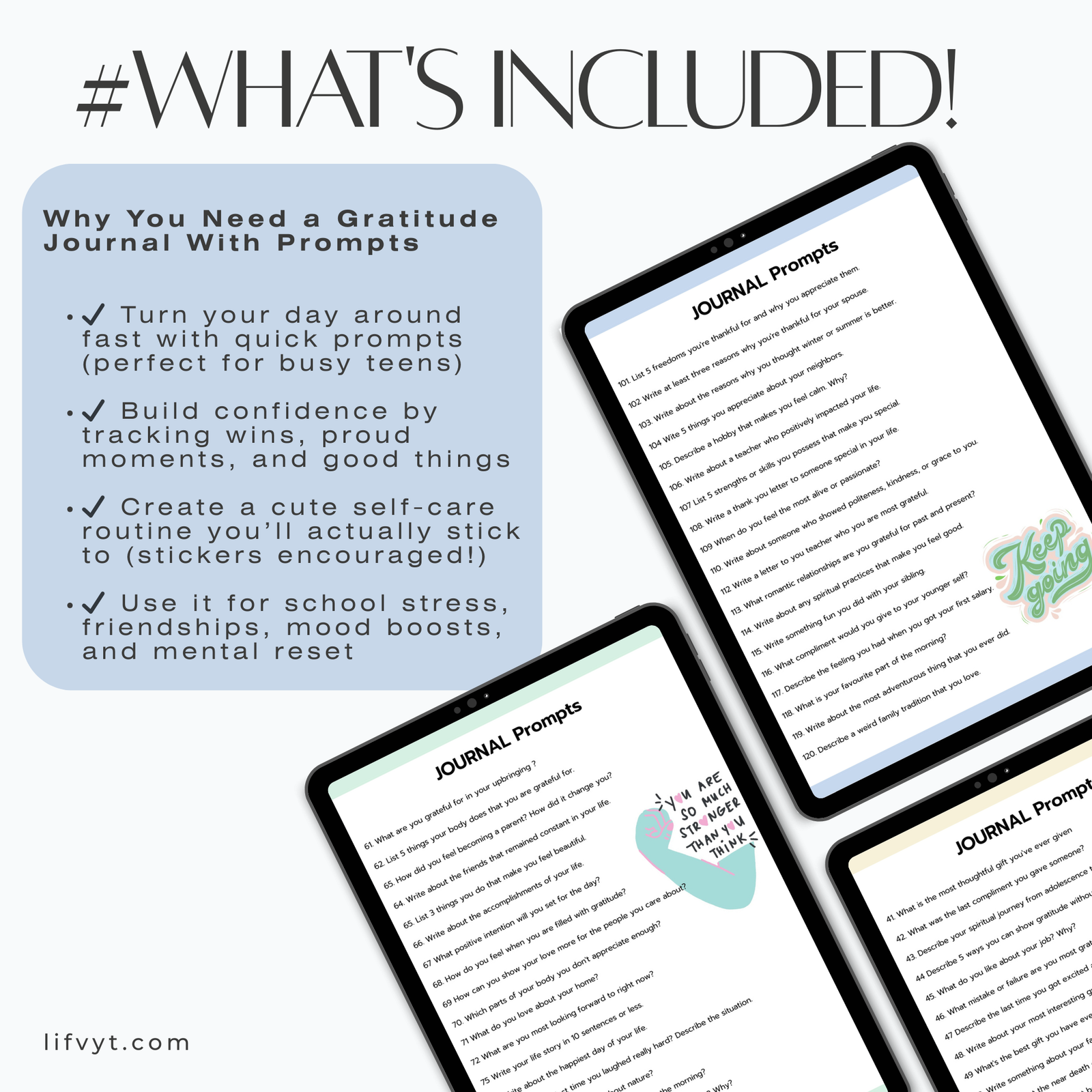 Gratitude Journal With Prompts