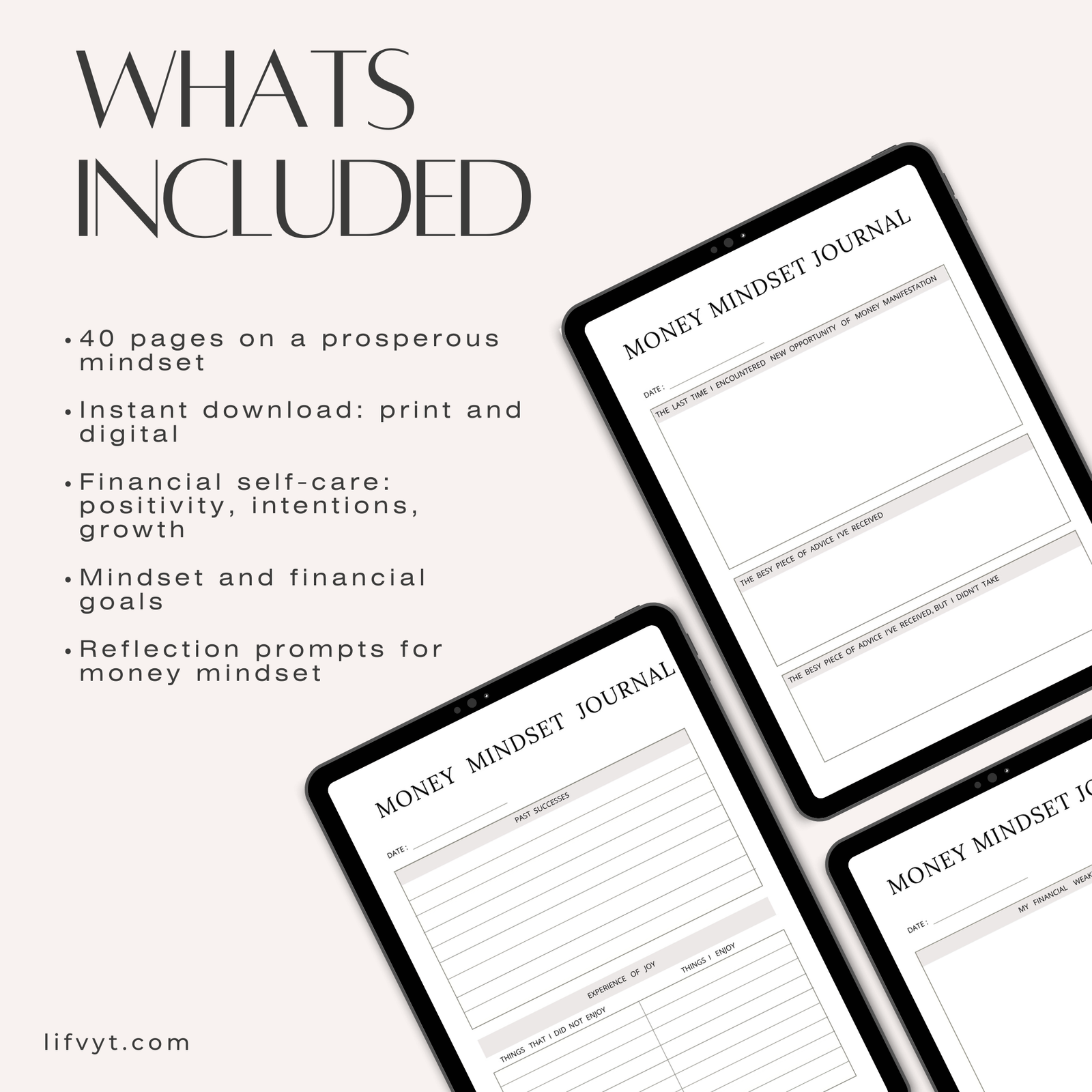 Money Mindset Planner