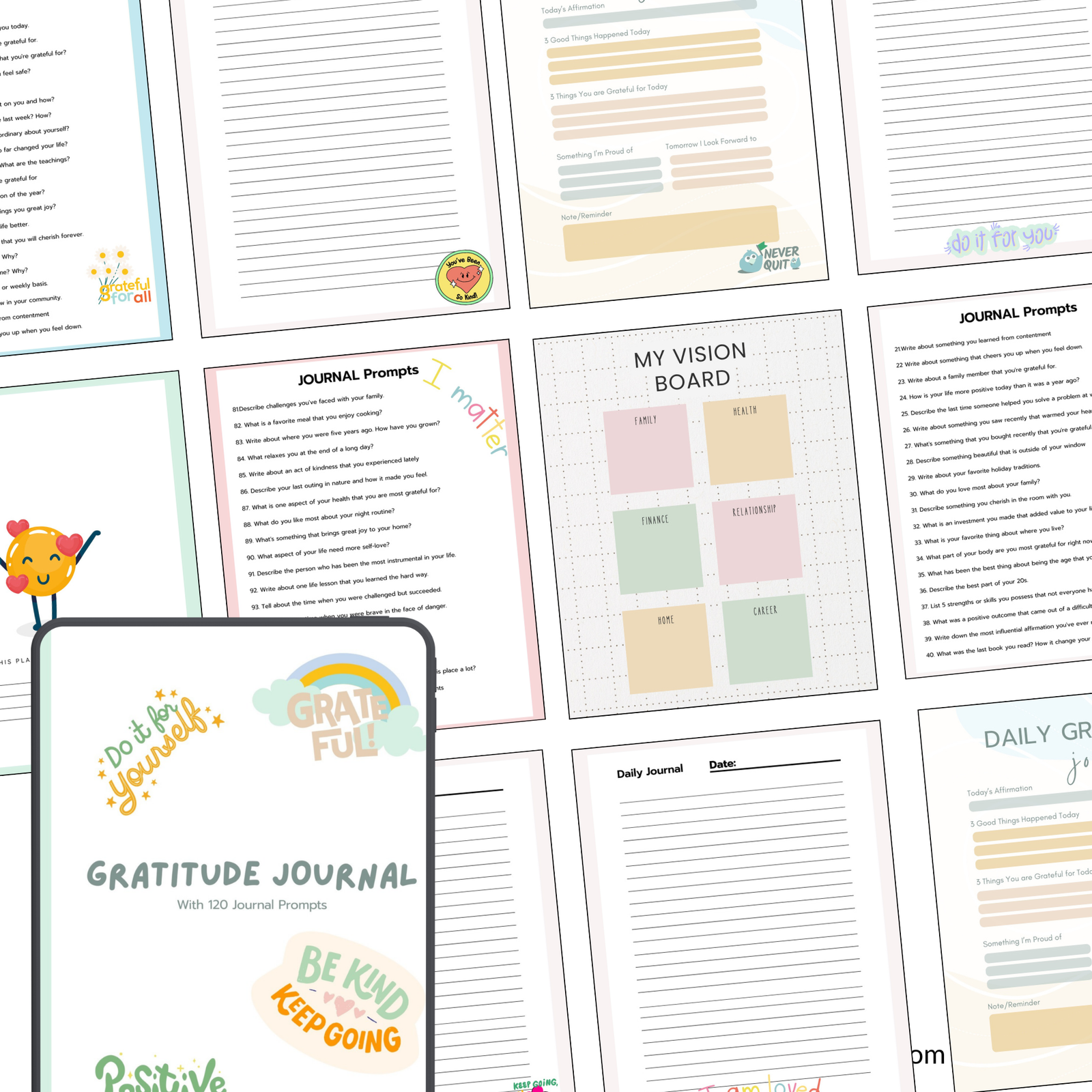 Gratitude Journal With Prompts