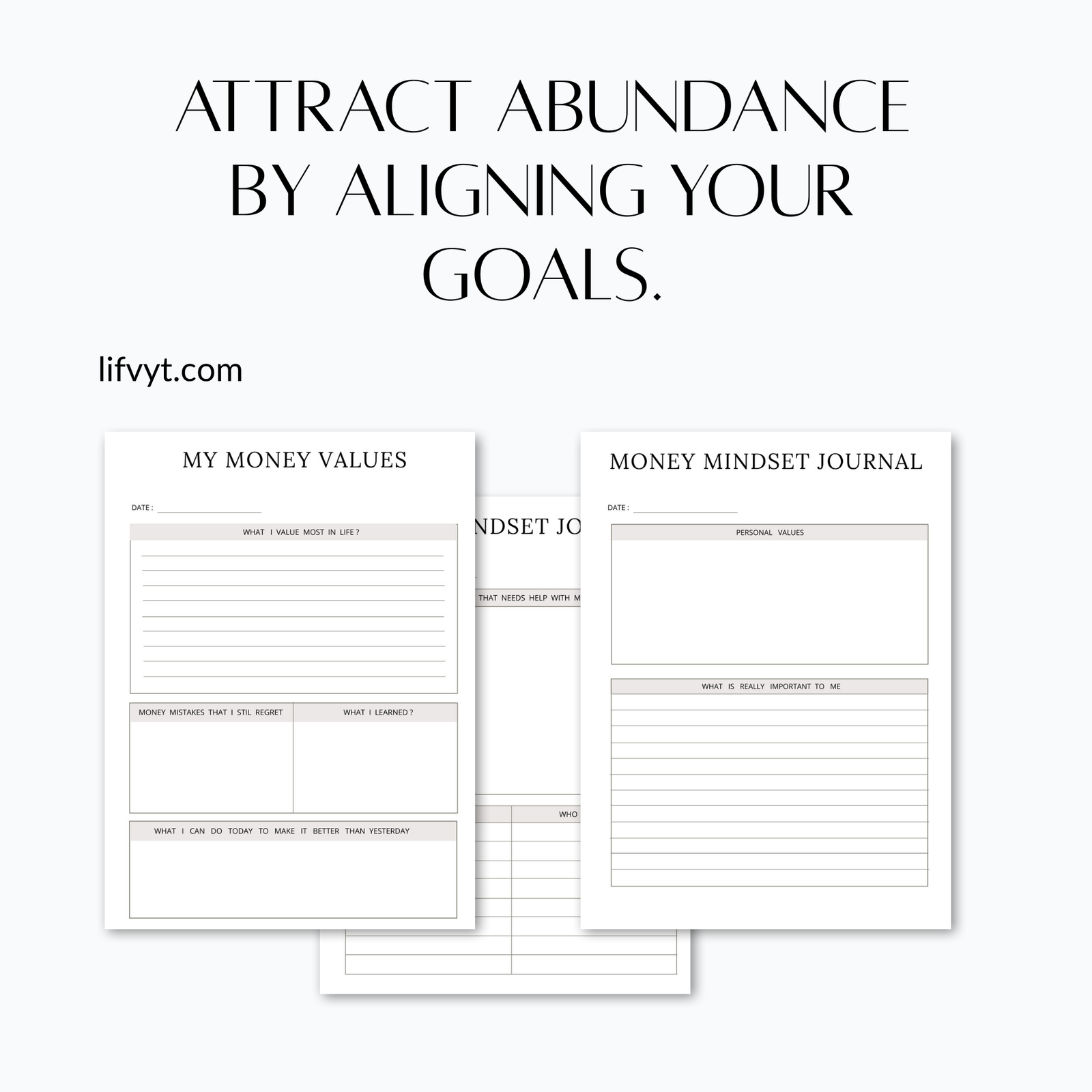 Money Mindset Planner