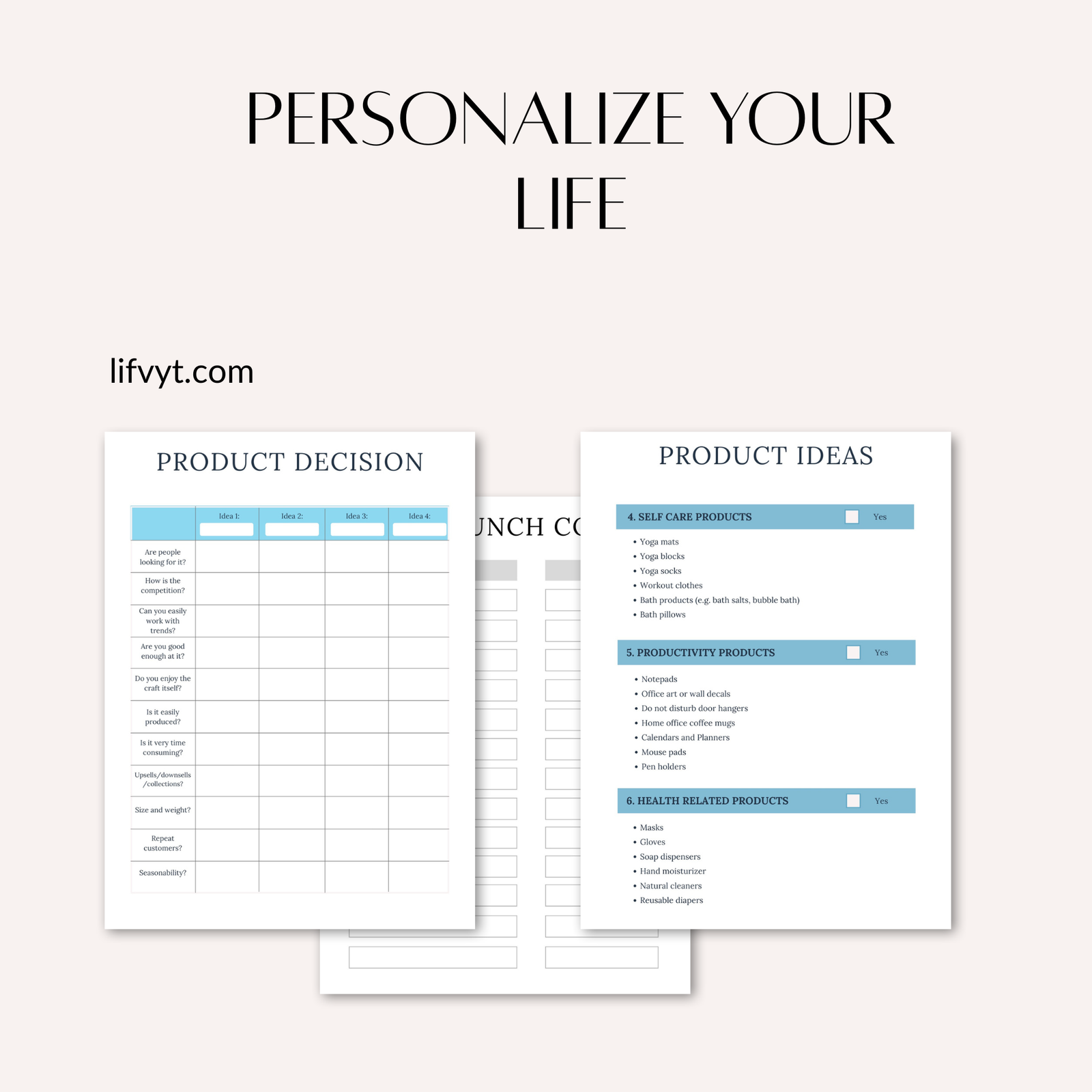 handmade product planner