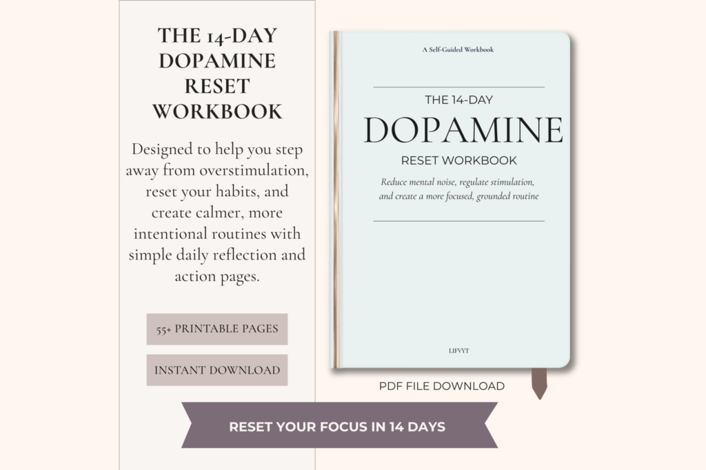 14-Day Dopamine Reset Workbook printable guide cover