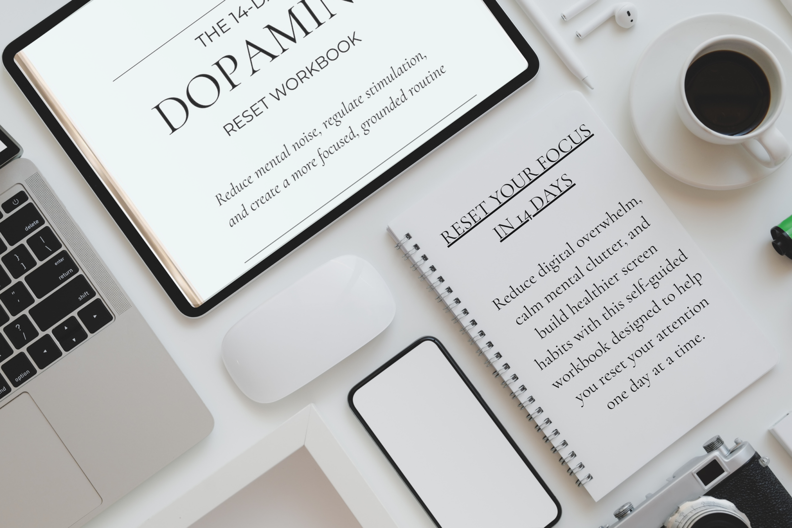 Holistic dopamine workbook for neuroregulation and ADD management featuring science-based wellness exercises for brain health.