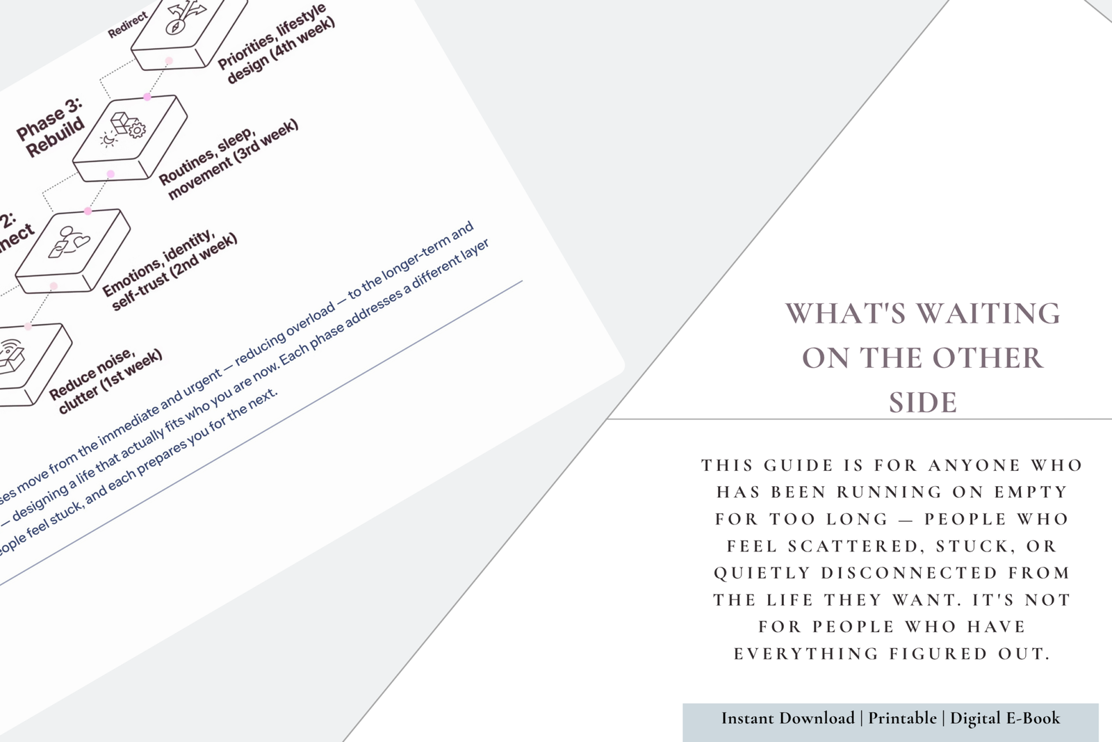 30-Day Life Reset Guide digital workbook cover with soft neutral aesthetic for clarity, energy, routine, and direction