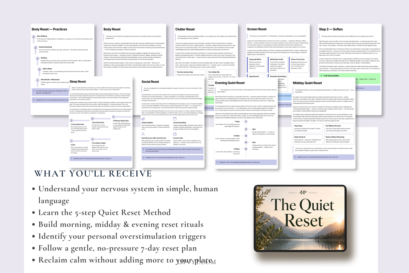 Quiet Reset Guide | Calm Overstimulation & Sensory Overload - Image 3