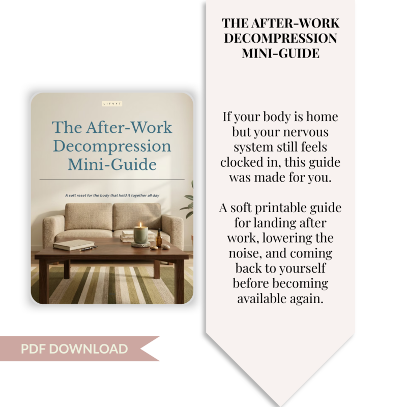 After-Work Decompression Guide | Printable Mini-Guide