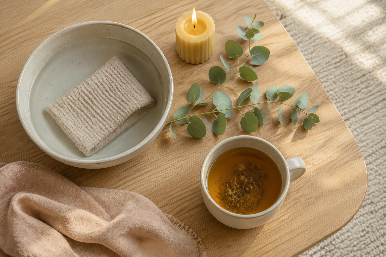 Gentle home ritual to reset your nervous system after a mentally exhausting day