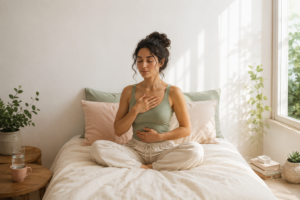 Calming the nervous system after waking up anxious