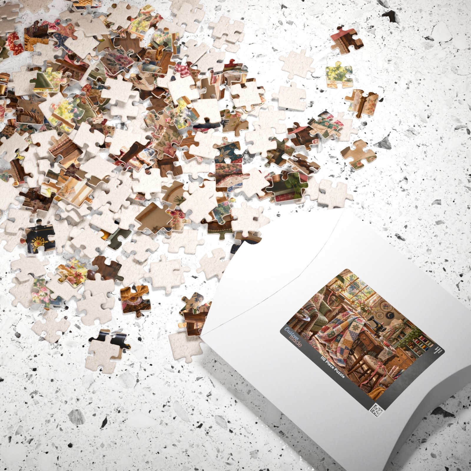 Cozy Sewing Room Jigsaw Puzzle 110-piece option