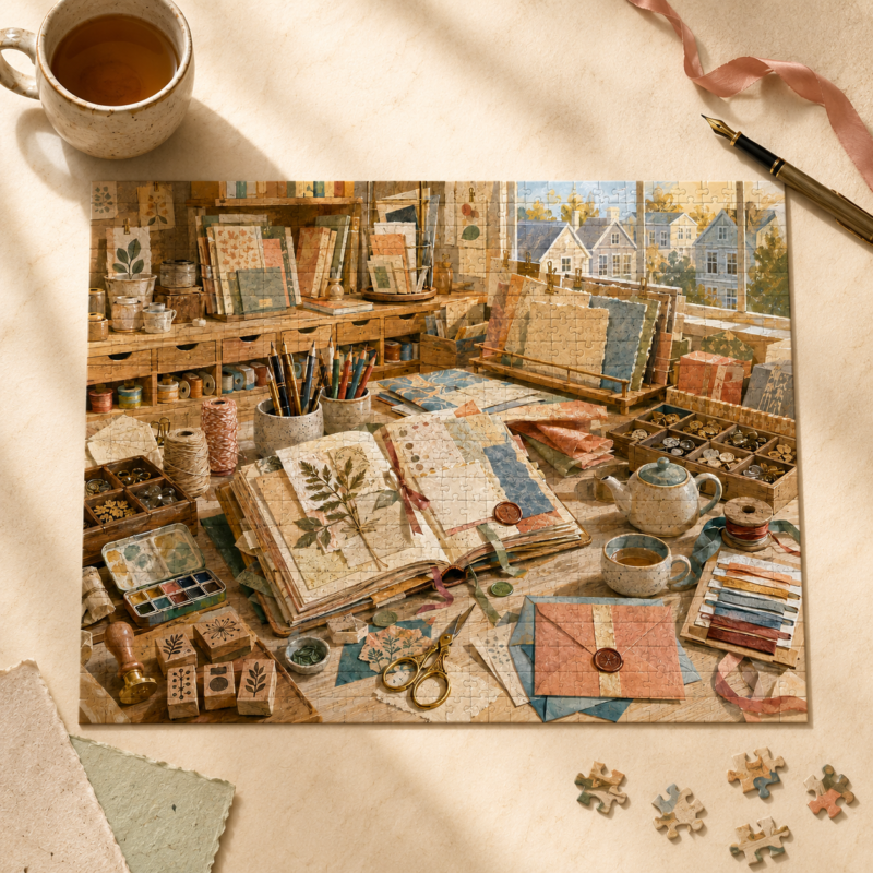 Cozy Journaling Jigsaw Puzzle