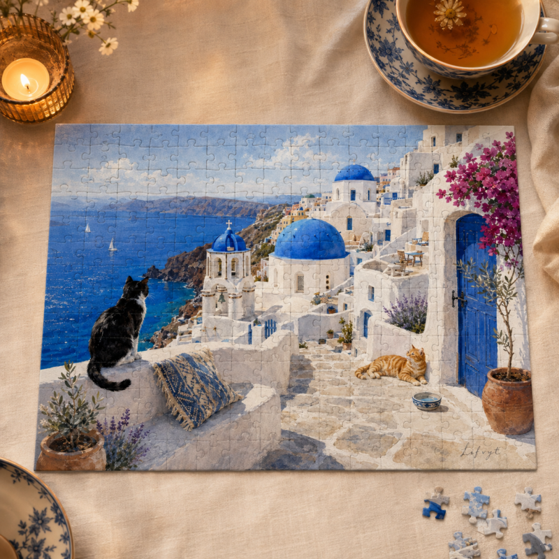 Santorini Cats Puzzle