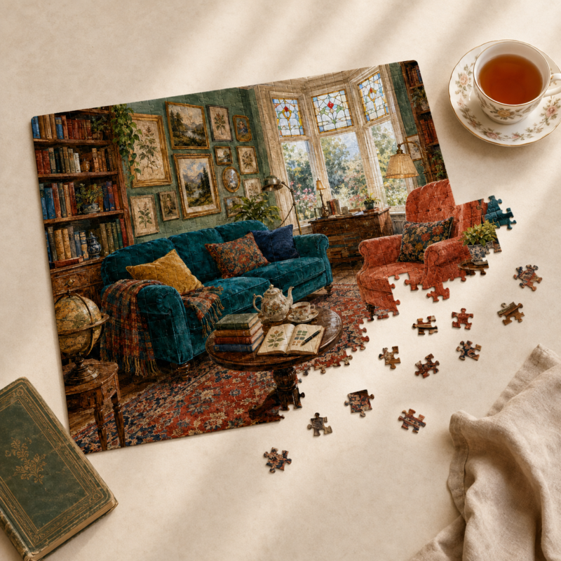 Whimsical Reading Room Puzzle