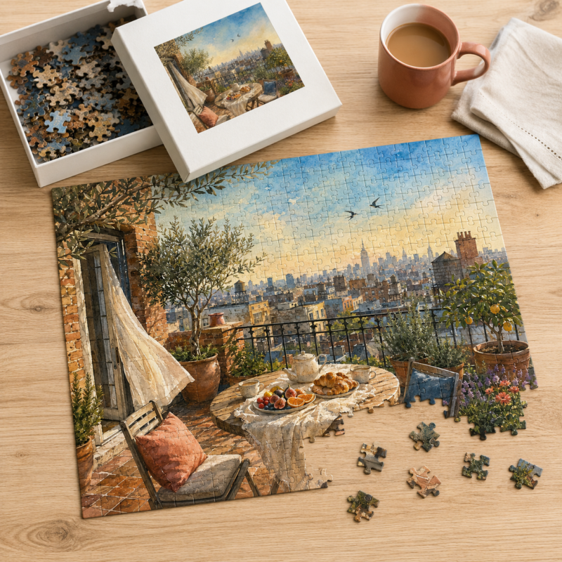 Rooftop Breakfast Puzzle