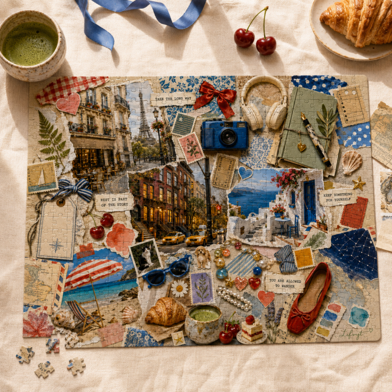 Soft-Life Travel Collage Puzzle