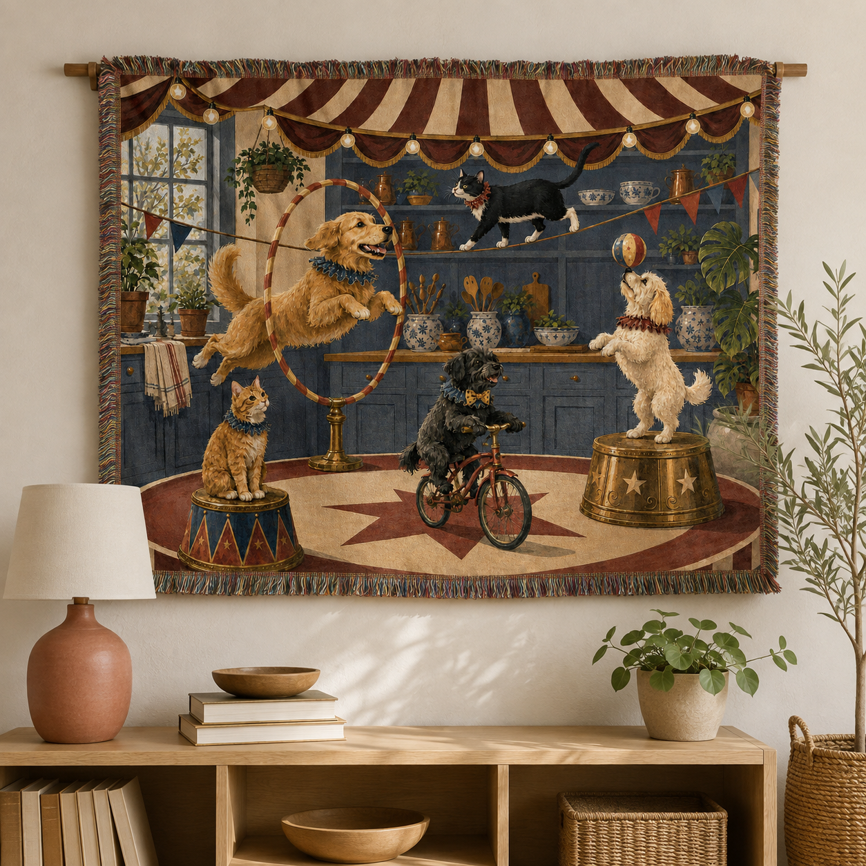 Kitchen Circus Woven Blanket - Image 6
