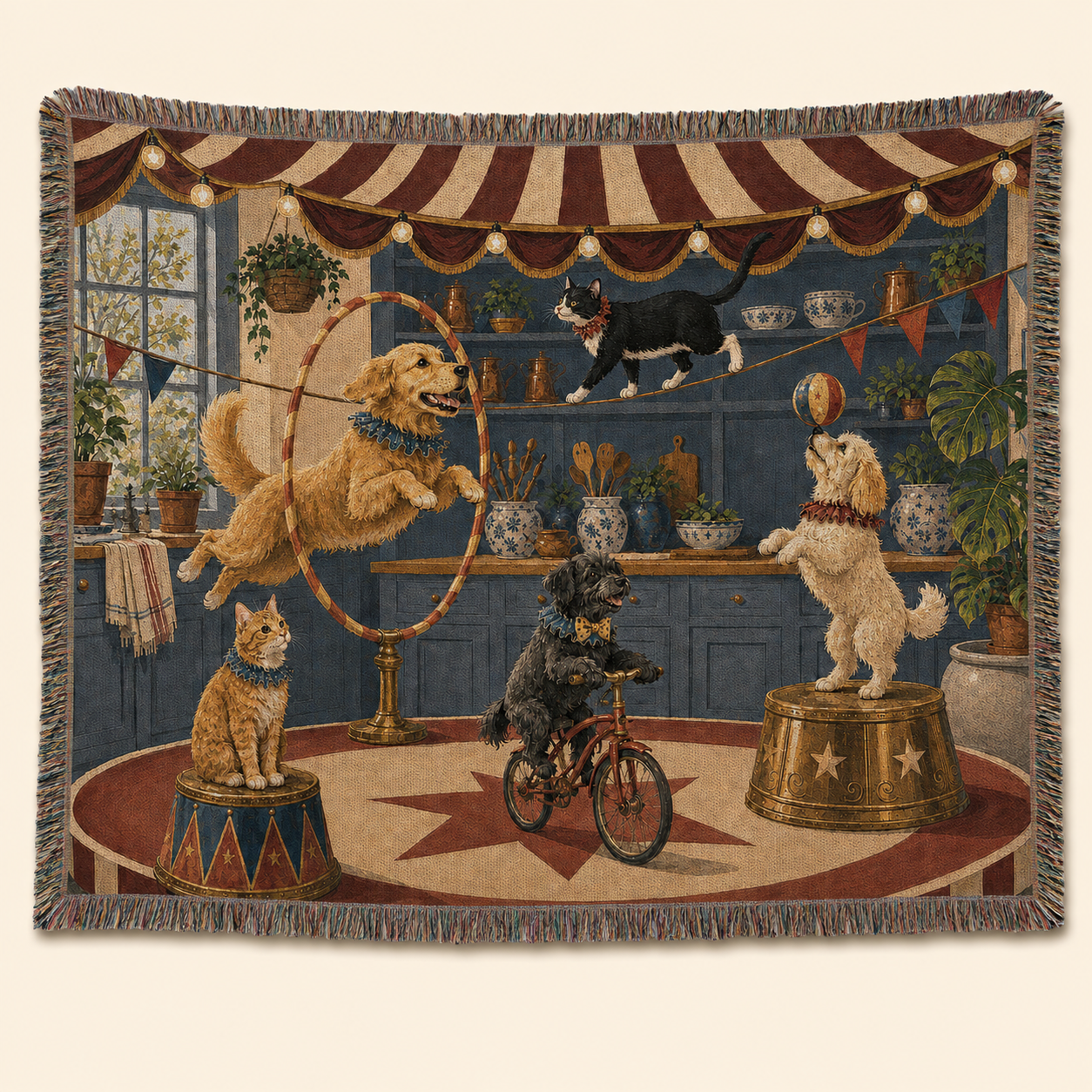 Kitchen Circus Woven Blanket - Image 7