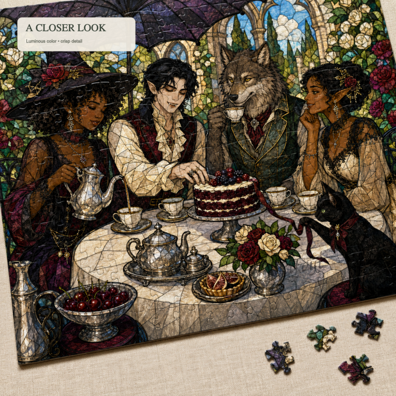 Gothic Tea Party Puzzle