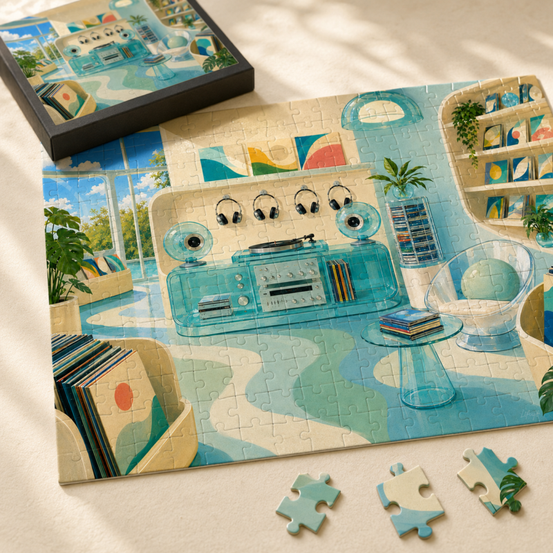 Frutiger Aero Record Shop Puzzle