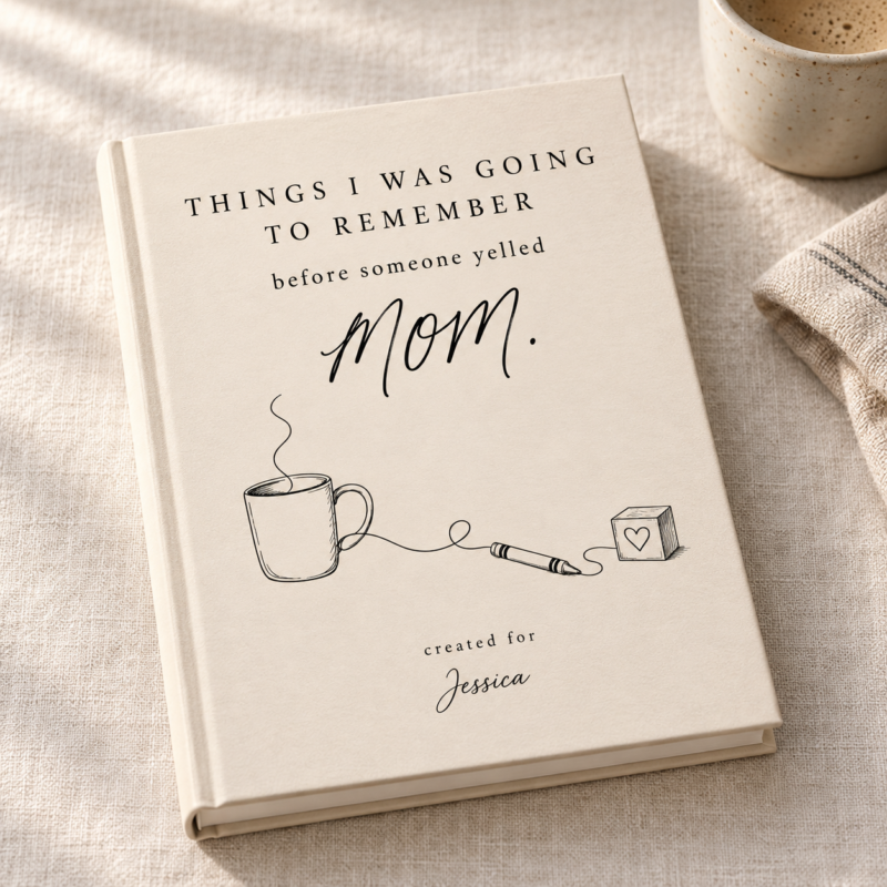 Personalized mom journal funny mothers day gift busy mom notebook working mom gift custom hardcover journal