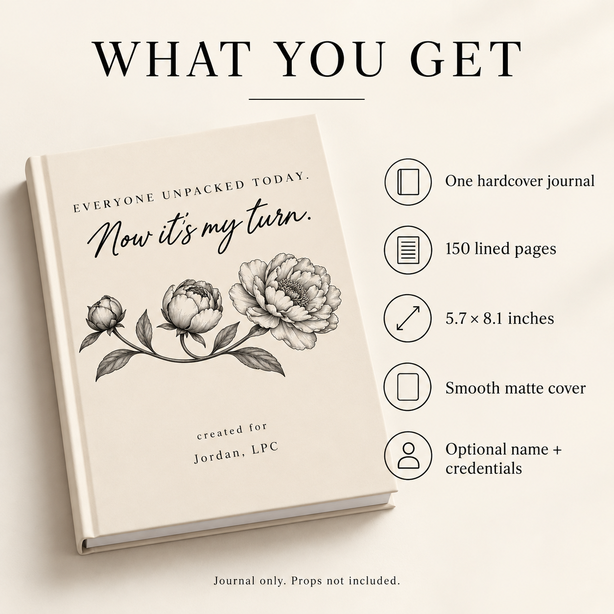 Personalized Therapist Journal — My Turn to Unpack - Image 4