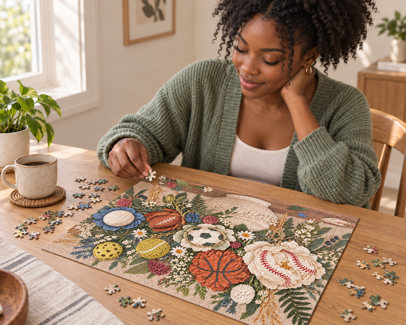 Floral Sports Bouquet Puzzle - Image 4