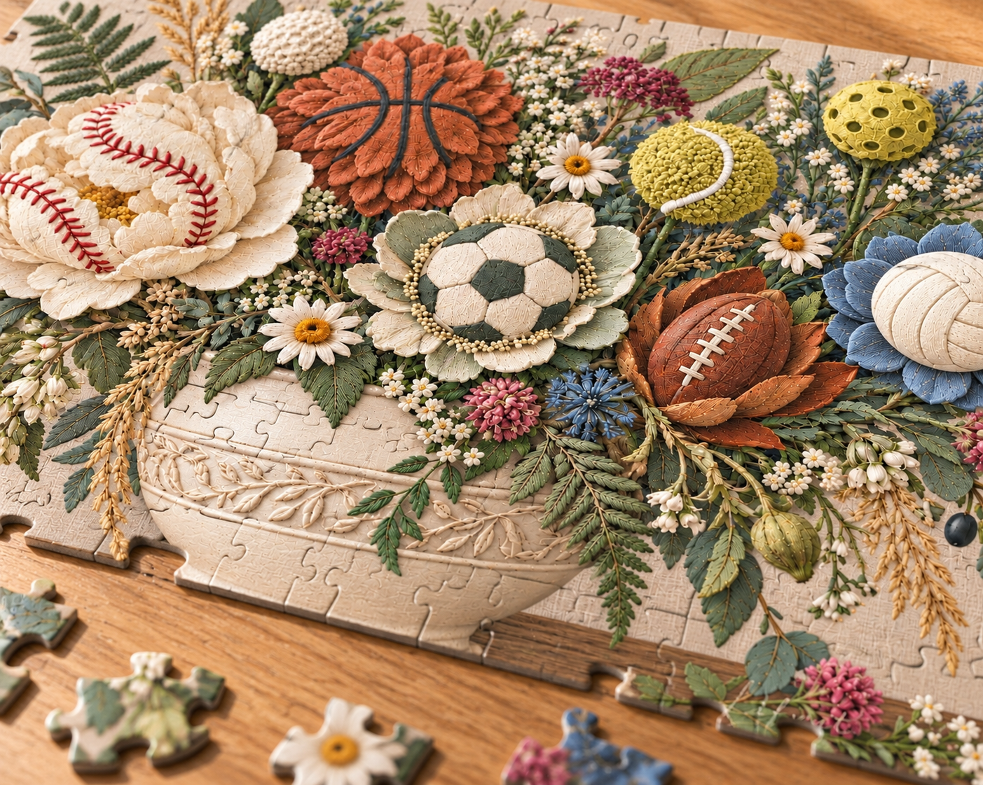 Floral Sports Bouquet Puzzle - Image 5