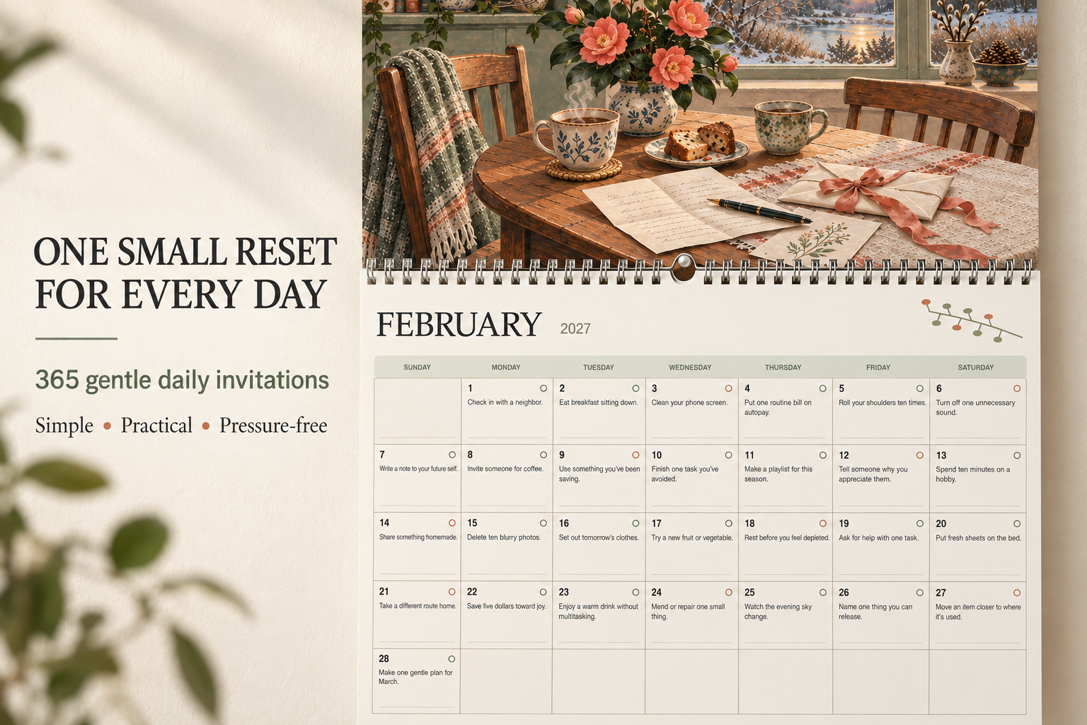 A Year of Small Resets — 2027 Wall Calendar - Image 4