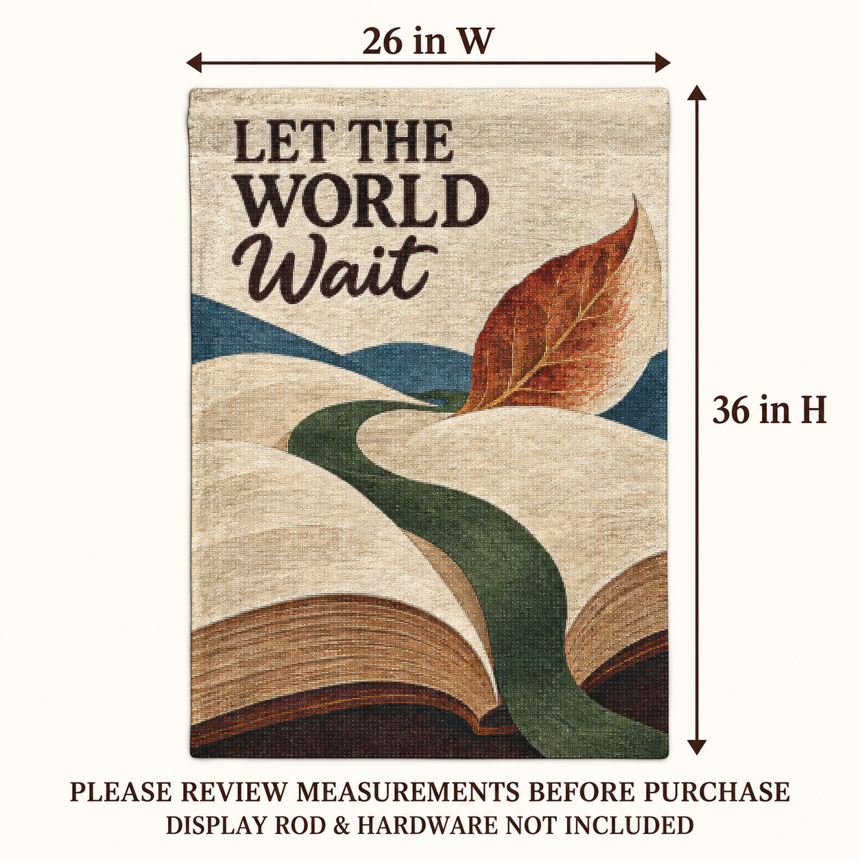 Let the World Wait Woven Tapestry - Image 5