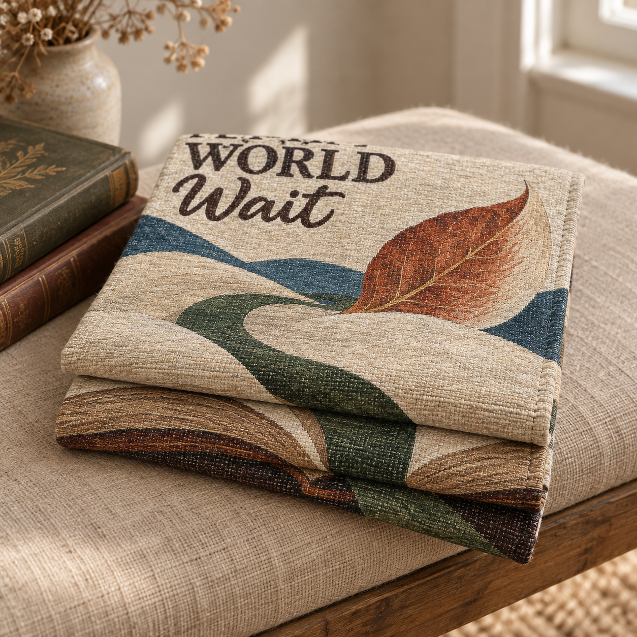 Let the World Wait Woven Tapestry - Image 7