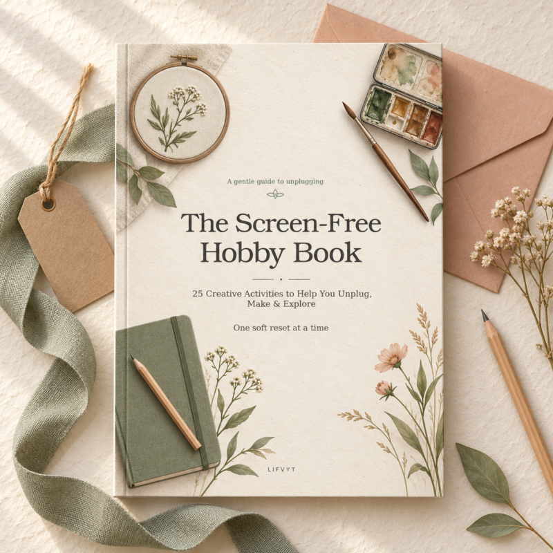 The Screen-Free Hobby Book — 25 Offline Activities
